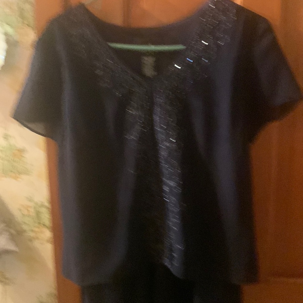 Beautiful dark navy  evening dress size 14